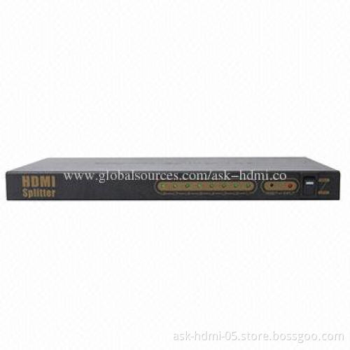 8-port HDMI Splitter, 1x8, 1080P with 5V DC/3A Power Supply